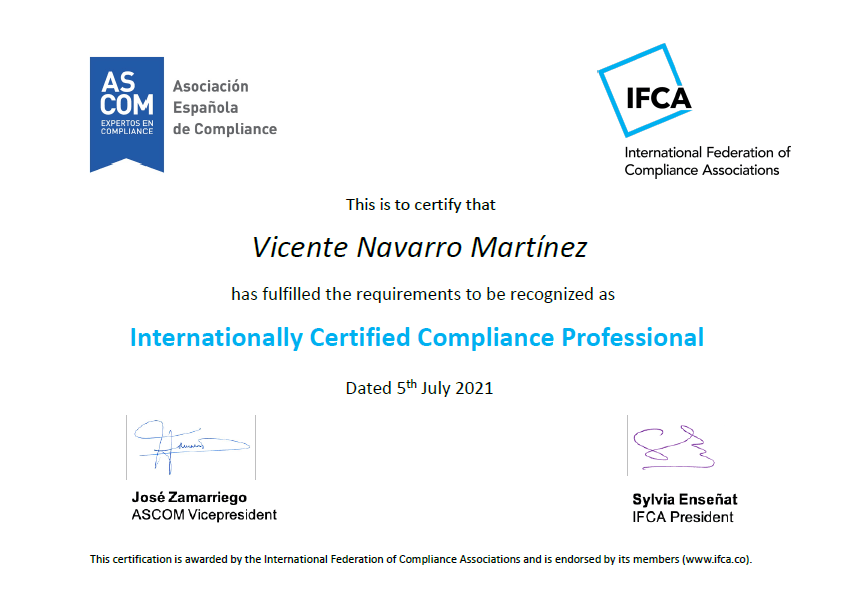 Vicente Navarro acreditacion IFCA